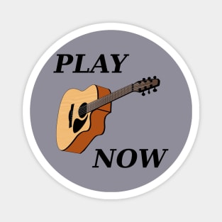 Play Acoustic Guitar Now Magnet